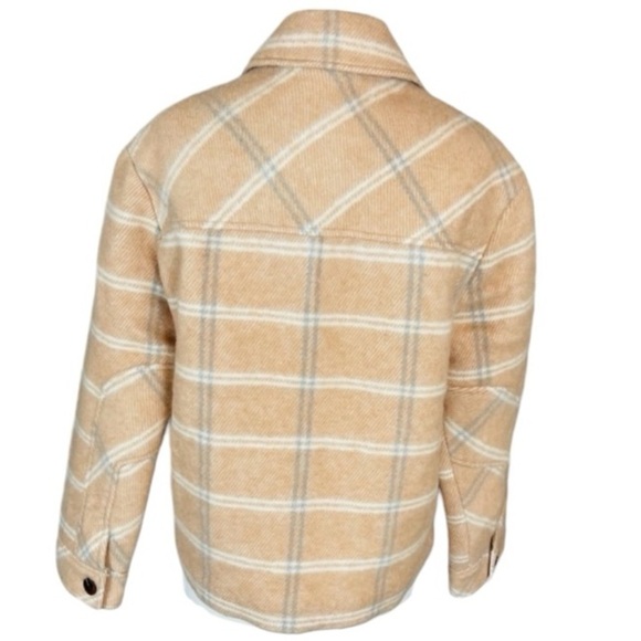 Samsoe Samsoe NEW XS Leonie Plaid Barn Coat Jacket Wool Blend $325 Nordstrom - Picture 5 of 15